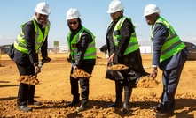  Exxaro CEO Mxolisi Mgojo, board member Geraldine Fraser-Moleketi, Mpumalanga Province premier MPL Refilwe Mtshweni and Emakhazeni municipality executive mayor Cllr TD Ngwenya break ground on the BIP digital mine project