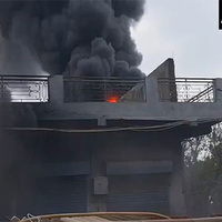Delhi: Massive fire erupts in Sonia Vihar's chemical factory; fire-fighting ops underway
