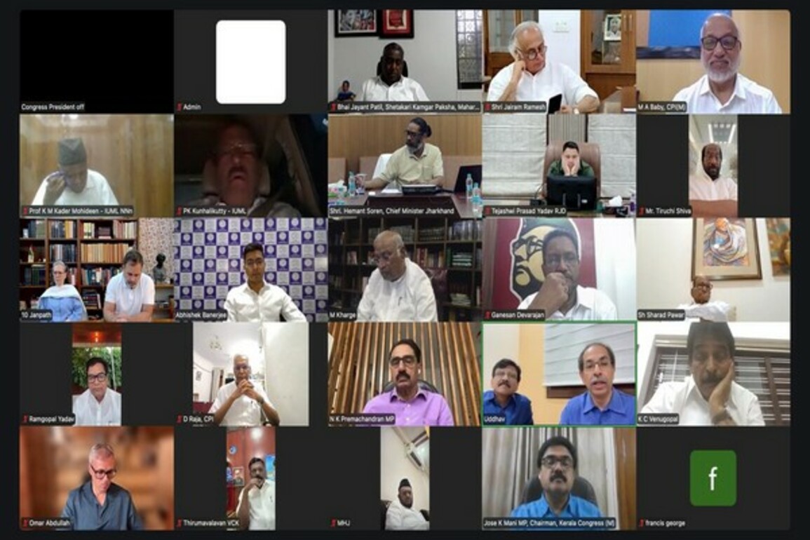 INDIA bloc parties discuss key issues ahead of monsoon session of Parliament