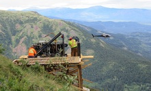 Drilling at the Spectrum GJ gold project in British Columbia