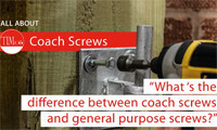 How to use coach screws