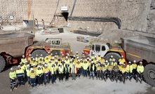  Staff and guests at the opening of the Balkau decline