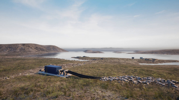 This pumphouse in Nunavet was visualised by Ironfin to help the community understand what it could look like