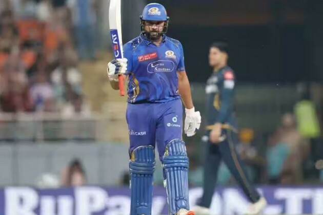 IPL 2025: Rohit's explosive fifty, fine finishing from Tilak, Hardik powers MI to 228/5 against GT