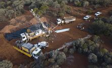 Drilling at Carosue Dam