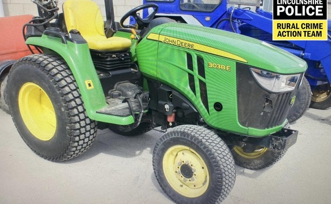 Stolen tractor found at auction over 100 miles away