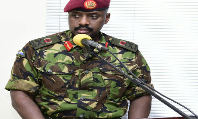 Muhoozi hands over office Muhoozi hands over office