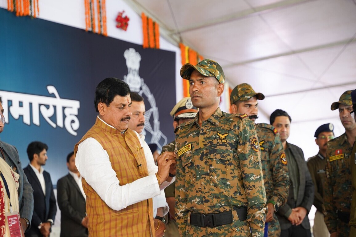 MP CM Yadav awards out-of-turn promotions to 60 brave soldiers for anti-Naxal operations