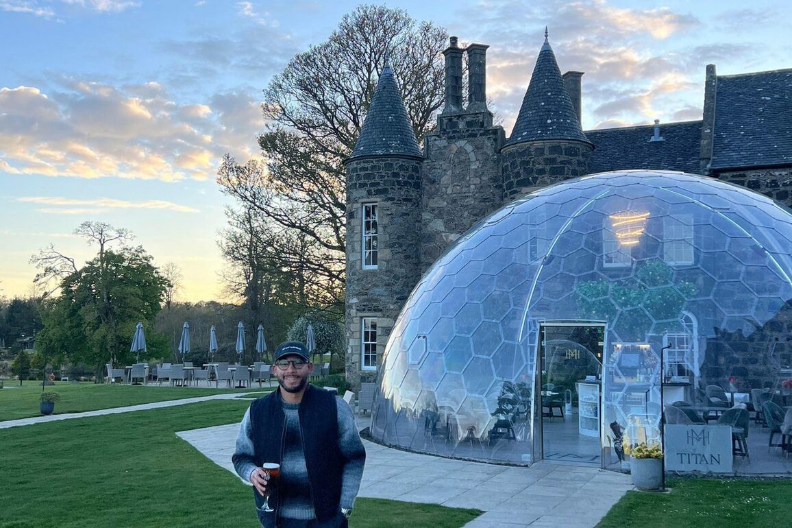 TV presenter and Love Islander Josh Denzel visits Meldrum House