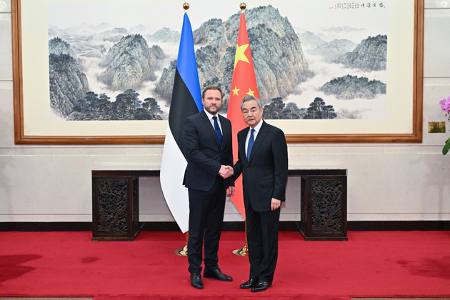 CHINA-BEIJING-WANG YI-ESTONIAN FM-TALKS (CN)