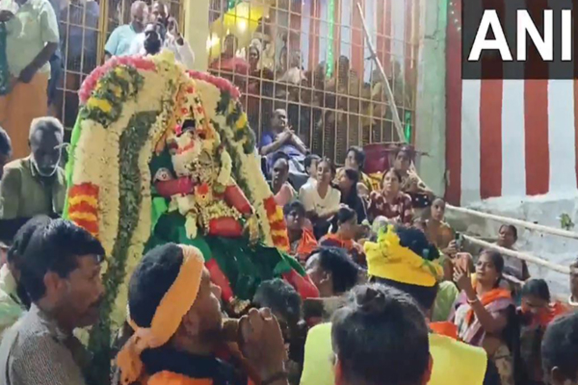 Tamil Nadu: Devotees offer prayers at Abirami Amman Temple for Vaikasi Visakam