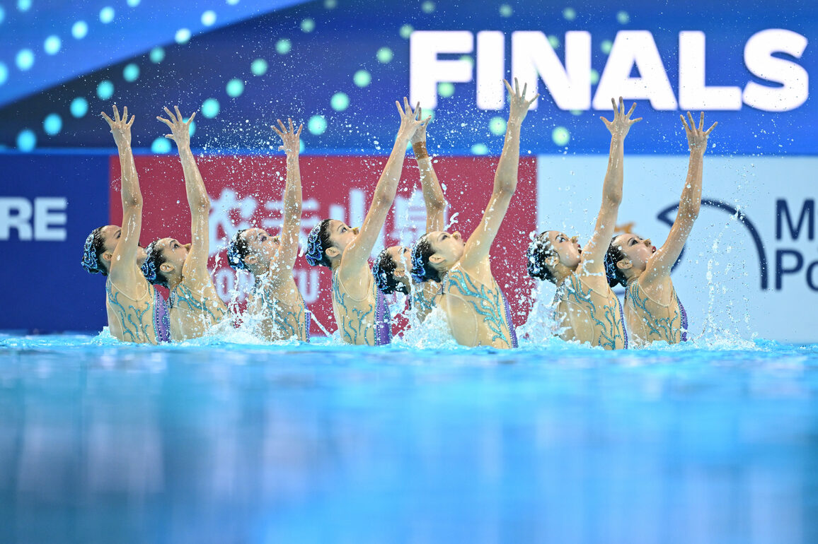 (SP)SINGAPORE-WORLD AQUATICS CHAMPIONSHIPS-ARTISTIC SWIMMING-TEAM FREE