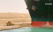 Navio Ever Given encalhado/Divulgação. no Canal de Suez/Divulgação