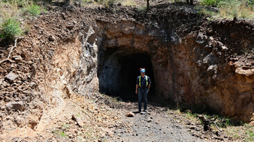 A historical portal at the Silverco mine