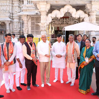 Gujarat CM Bhupendra Patel visits Ambaji to pray for peace and prosperity
