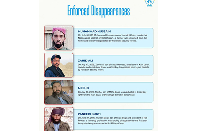 "Clear violation of human rights, international law': Paank decries ongoing wave of enforced disappearances
