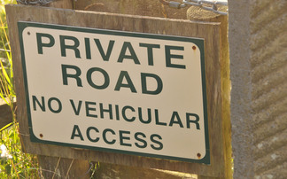 ż warned to be aware of the implications of giving public access to private roads