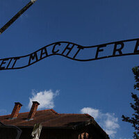 Man detained over Auschwitz gate replica in German town  media