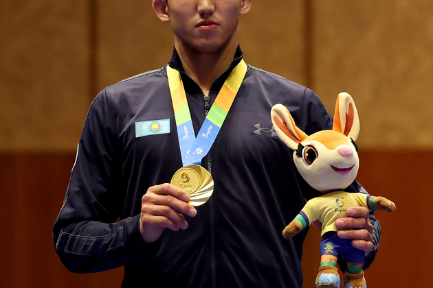 9(SP)CHINA-HAINAN-SANYA-ASIAN BEACH GAMES-JIU JITSU-MEN'S -69KG-AWARDING CEREMONY(CN)