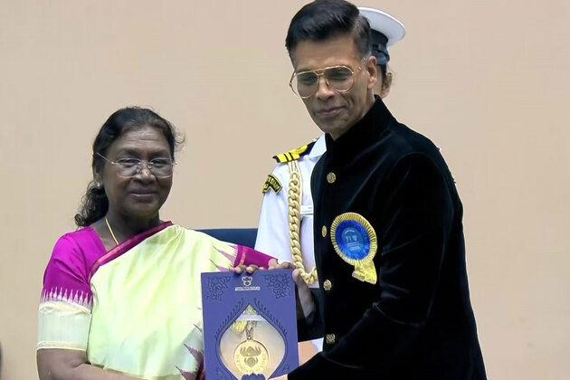 Karan Johar receives National Film Award for 'Rocky Aur Rani Kii Prem Kahaani'