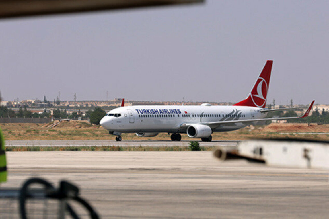Turkish Airlines flight lands in Aleppo Airport after 14-year hiatus