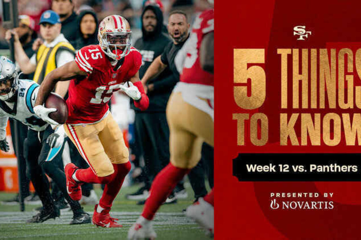 5 Things to Know: 49ers Week 12 Contest vs. Carolina Panthers