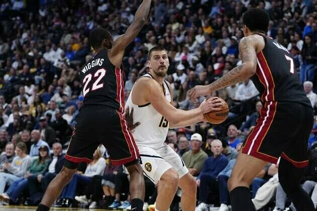 Nikola Jokic-led Nuggets top Heat to remain perfect at home