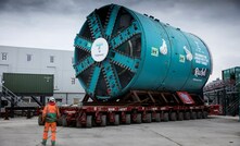  TBM Rachel being prepared to begin work last year at Fulham before it began its underground journey to Acton