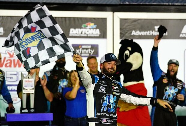 Jeremy Clements scores Daytona upset in wild Xfinity race