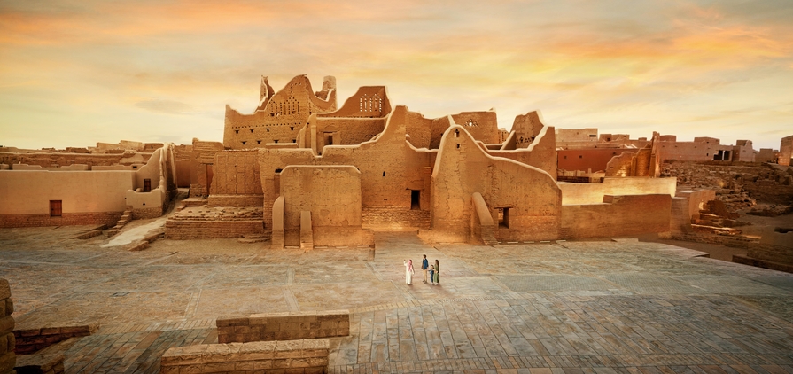 Al Diriyah Fort, Riyadh, Saudi Arabia.