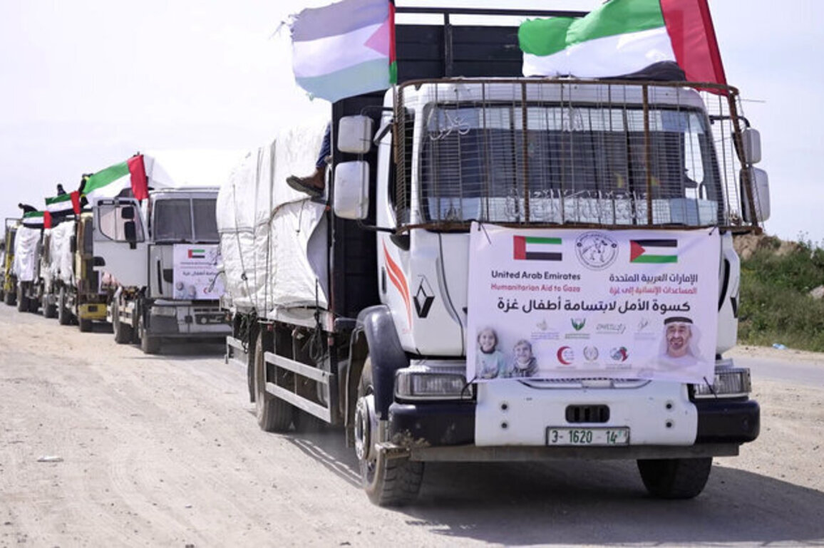 UAE aid convoys arrive in Gaza under Operation Chivalrous Knight 3