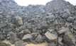 Stockpiled ore at Red River's Far West