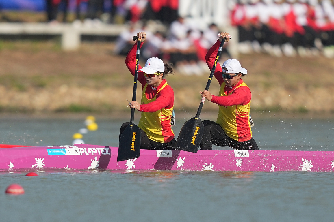 (SP)CHINA-15TH NATIONAL GAMES-CANOE SPRINT-WOMEN'S CANOE DOUBLE-FINAL (CN)