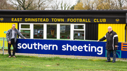 Southern Sheeting celebrates 10 years of sponsoring East Grinstead Town Football Club