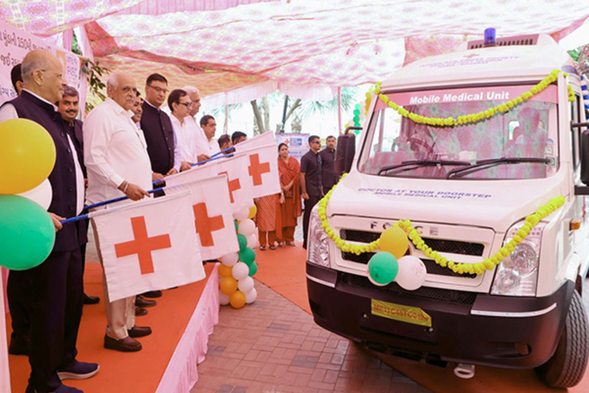 Gujarat CM Bhupendra Patel flags off mobile medical vans designated for tribal districts