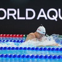 (SP)SINGAPORE-WORLD AQUATICS CHAMPIONSHIPS-SWIMMING-MEN'S 4X100M MEDLEY RELAY