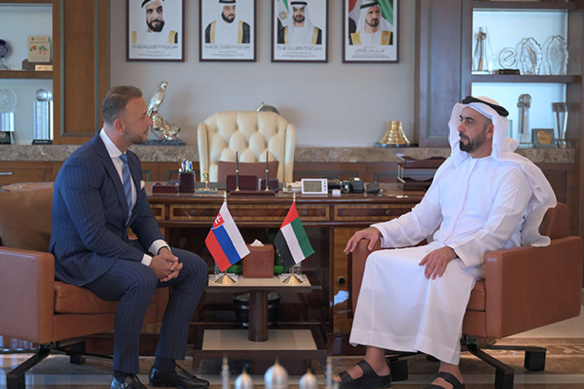 Saif bin Zayed meets Slovak Interior Minister