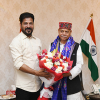 CM Revanth Reddy holds courtesy meeting with Telangana Governor Shiv Pratap Shukla