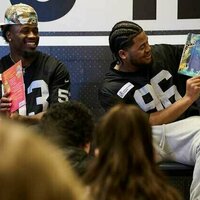 Las Vegas Raiders join the celebration to promote Nevada Reading Week