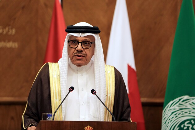 JORDAN-AMMAN-EGYPT-SAUDI ARABIA-BAHRAIN-ARAB LEAGUE-PRESS CONFERENCE