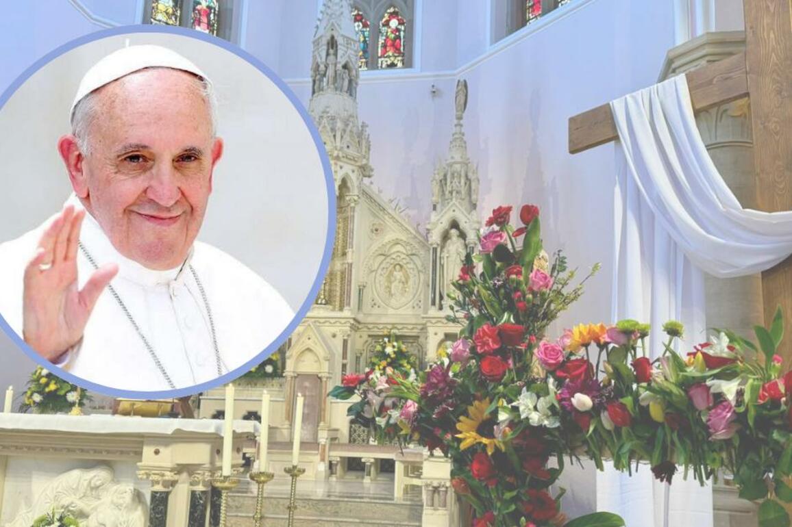 Moment of silence in Fermanagh church service for Pope Francis