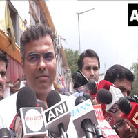Delhi Minister Parvesh Verma visits CP Outer Circle at midnight to assess waterlogging