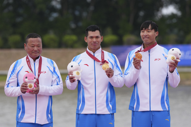 (SP)CHINA-15TH NATIONAL GAMES-CANOE SPRINT-MEN'S KAYAK DOUBLE-FINAL (CN)