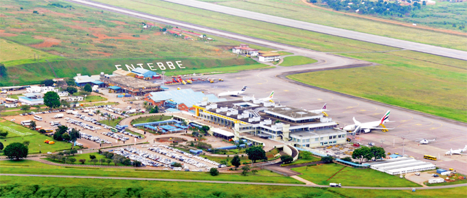 n aero photo of ntebbe nternational irport usiness at the airport is becoming more vibrant with three new airlines said to be joining the gandan air space