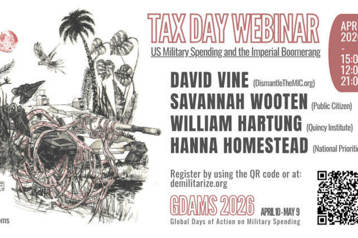 Tax Day Webinar on US Military Spending