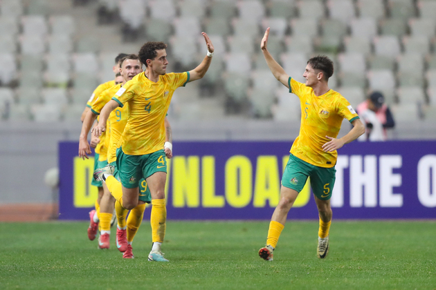 (SP)CHINA-SHENZHEN-FOOTBALL-AFC U20-AUS VS IRQ (CN)