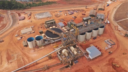 The CIL processing plant at Endeavour's Ity mine in Côte d'Ivoire. Credit: Endeavour Mining