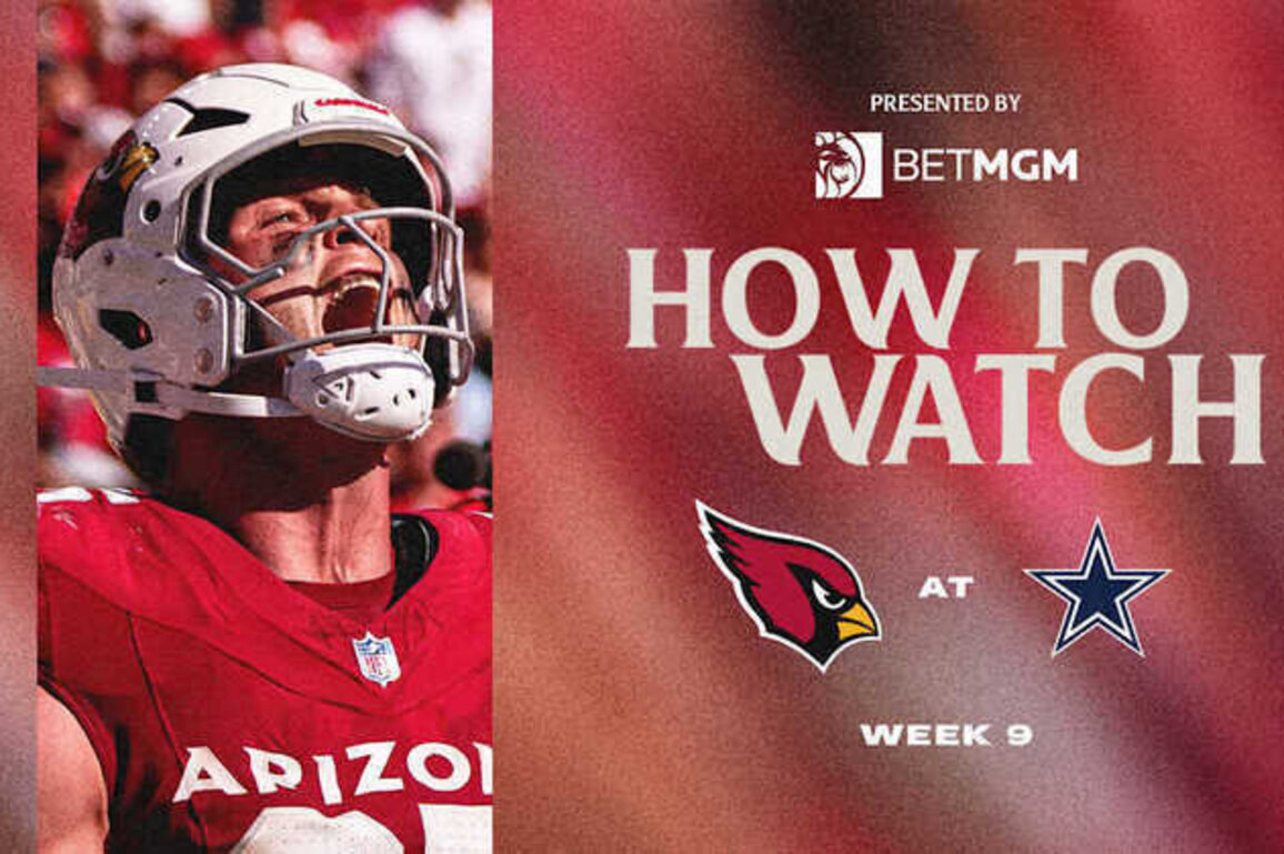 How To Watch: Cardinals at Cowboys, Week 9