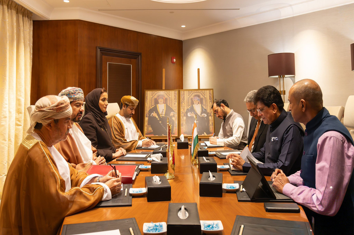 Piyush Goyal meets Oman's commerce minister to boost economic ties as PM Modi visits Muscat