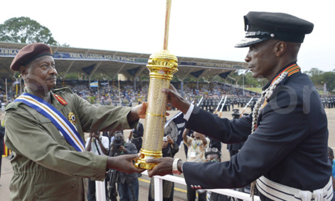 Museveni awarded highest Police honour Museveni awarded highest Police honour